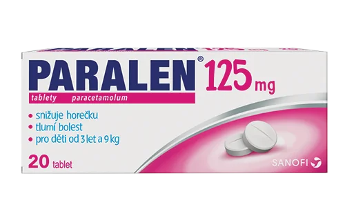 Paralen 125 mg 20 tablet