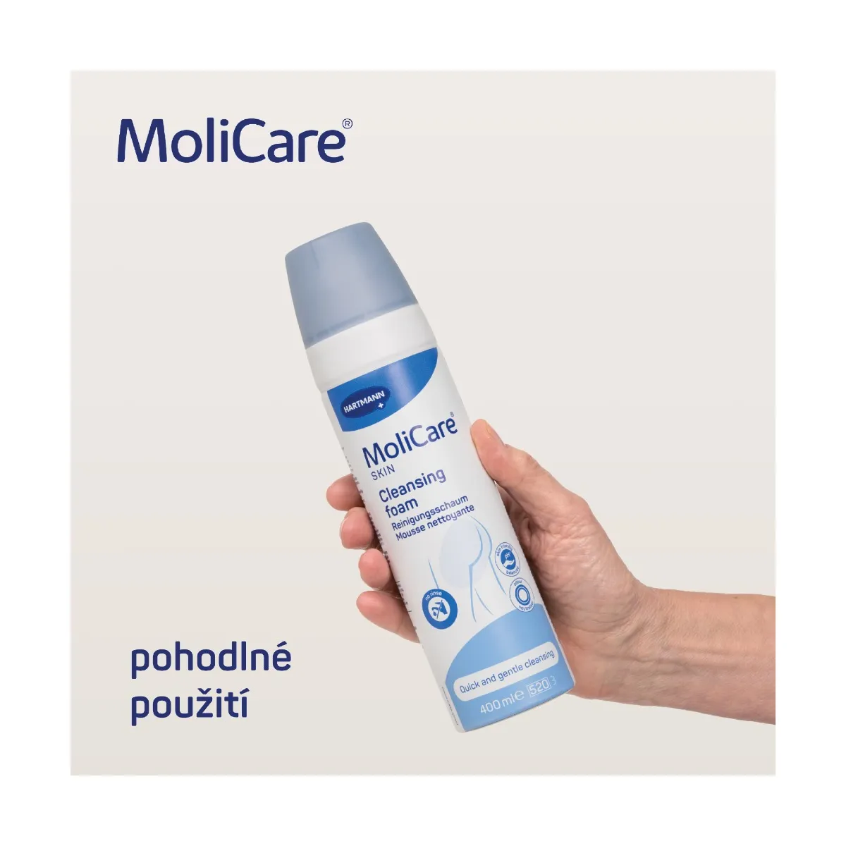 MoliCare Skin Čisticí pěna 400 ml