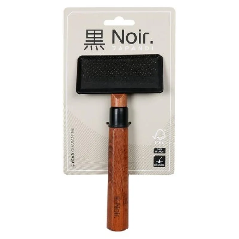 Ebi NOIR JAPANDI Kartáč k jemnému odstranění podsady a uvolněných chlupů M 1