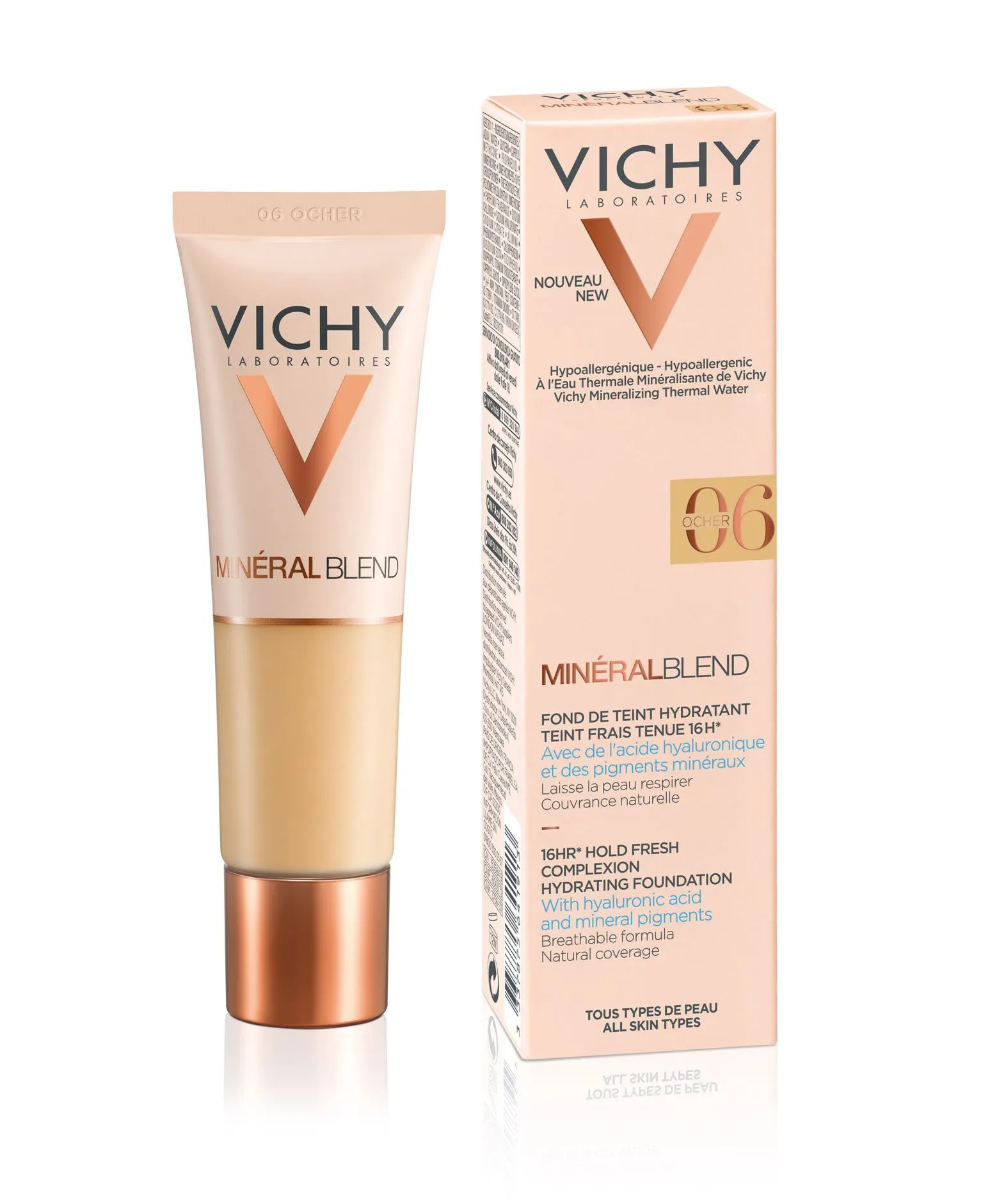 Vichy Minéral Blend odstín 06 Ocher hydratační make-up 30 ml