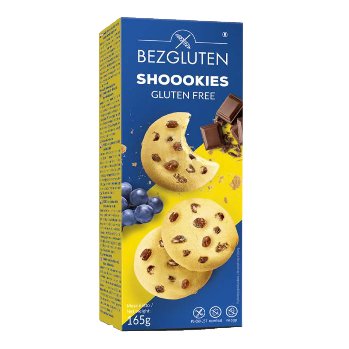 BEZGLUTEN SHOOOKIES sušenky bez lepku 165 g