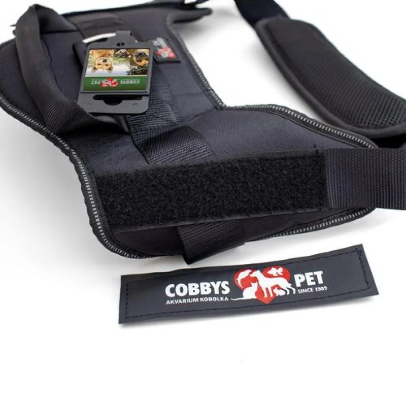 Cobbyspet Postroj K9 L 65-80cm černý 