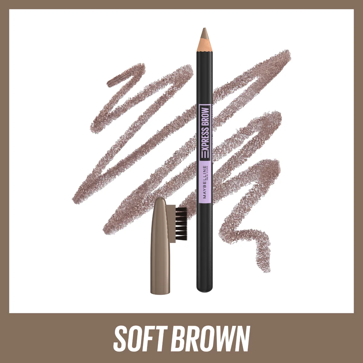 Maybelline Express Brow Shaping Pencil 03 Soft Brown gelová tužka na obočí