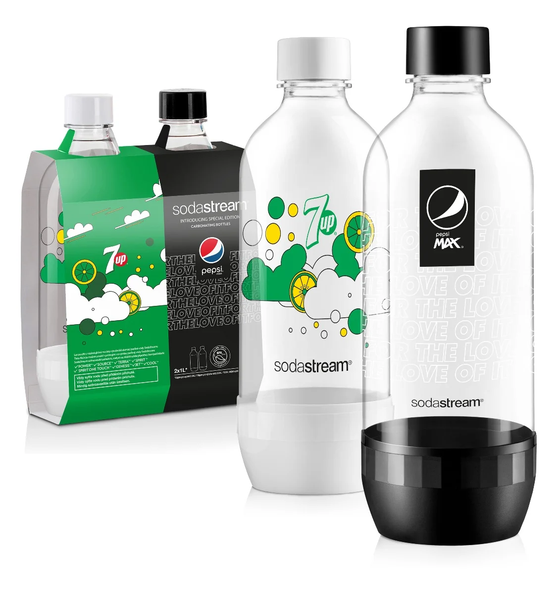 SODASTREAM Lahev JET 1 l 2 ks 7UP&Pepsi Max