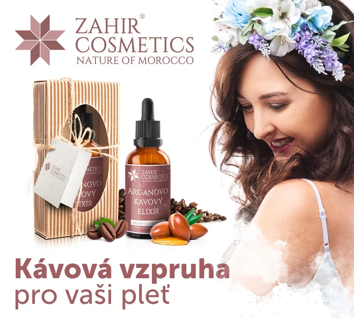 Zahir cosmetics. Nature of Morocco. Kávová vzpruha pro Vaši pleť.