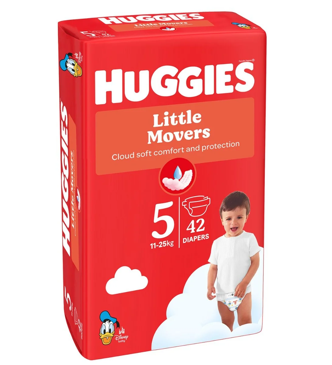 Huggies Little Movers 5 11-25 kg jednorázové plenky 42 ks