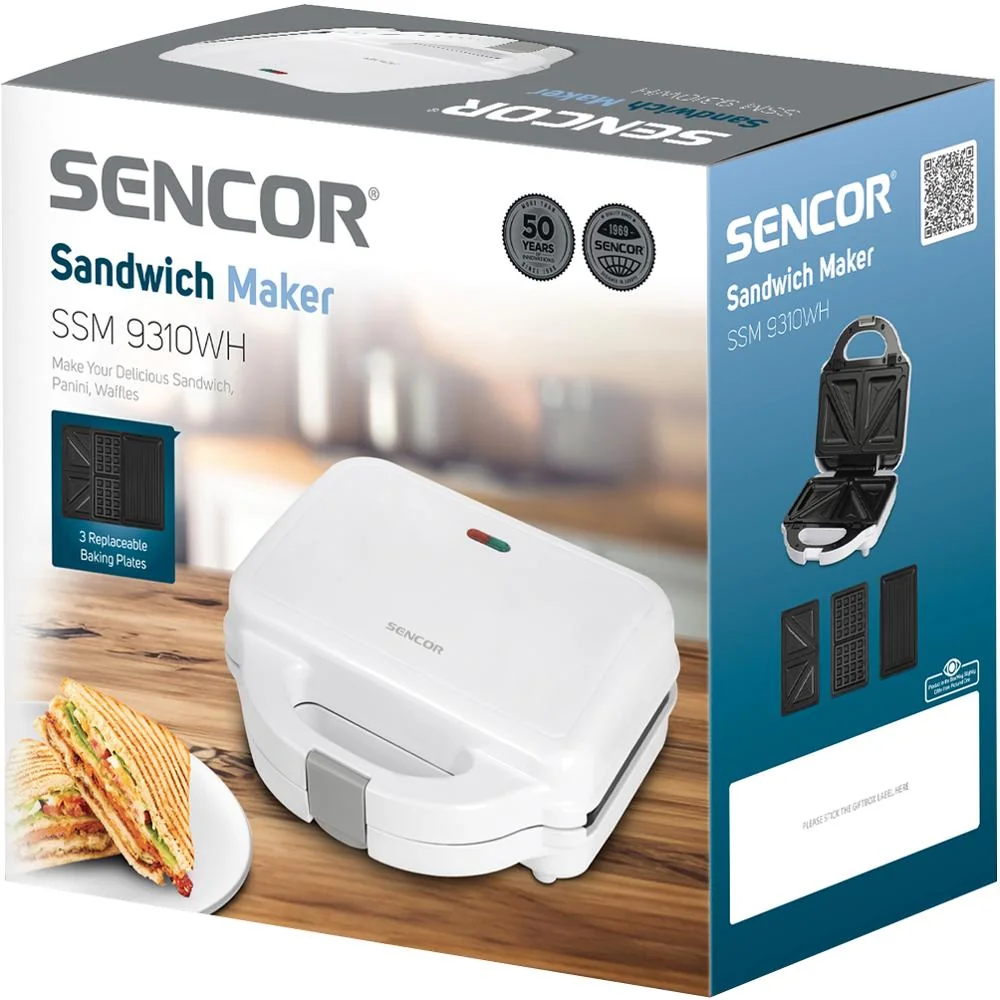 SENCOR SSM 9310WH sendvičovač bílý