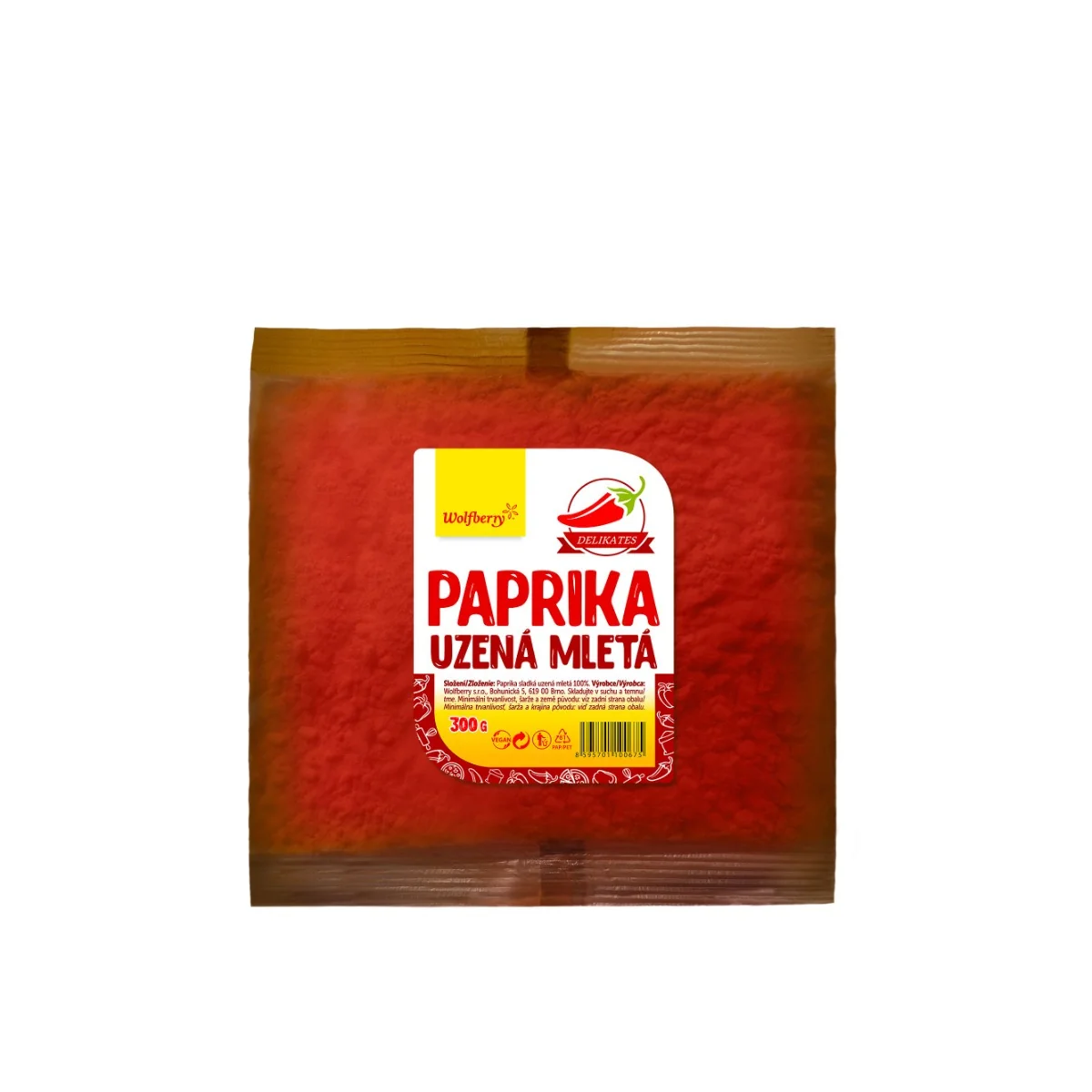 Wolfberry Paprika sladká uzená mletá 300 g