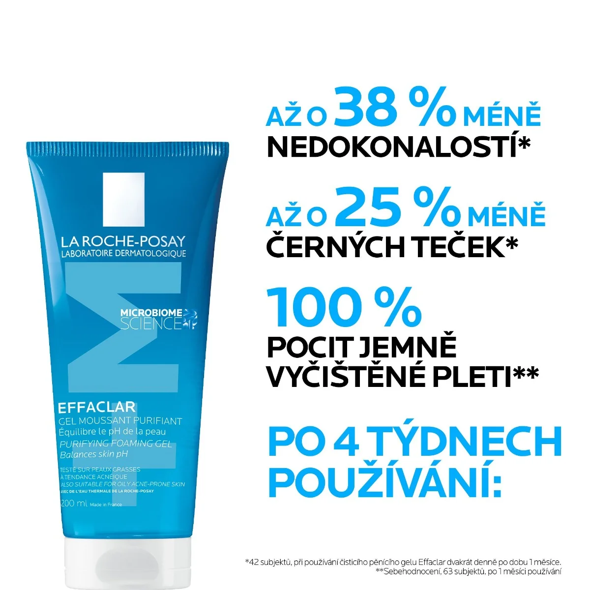 La Roche-Posay Effaclar čisticí pěnivý gel 200 ml