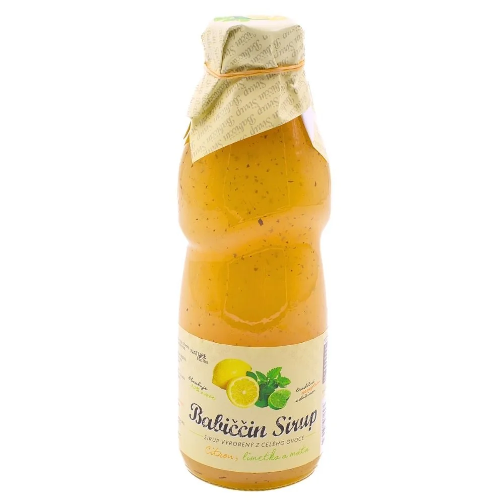 Nature Notea Babiččin sirup ovocný Citron, limeta a máta 500 ml