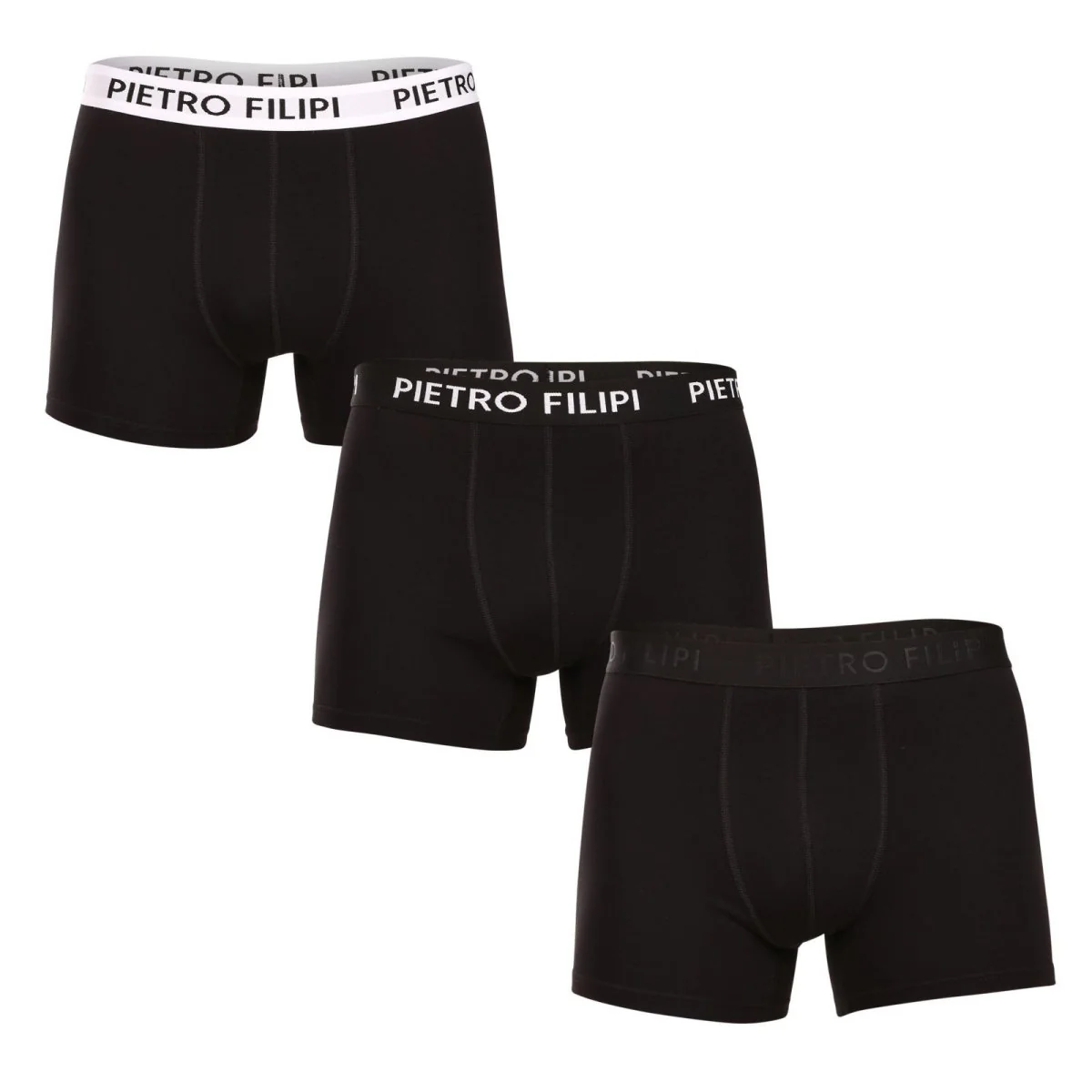 Pietro Filipi 3PACK pánské boxerky černé (3BCL004) M