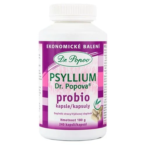 Dr. Popov Psyllium Probio 240 kapslí