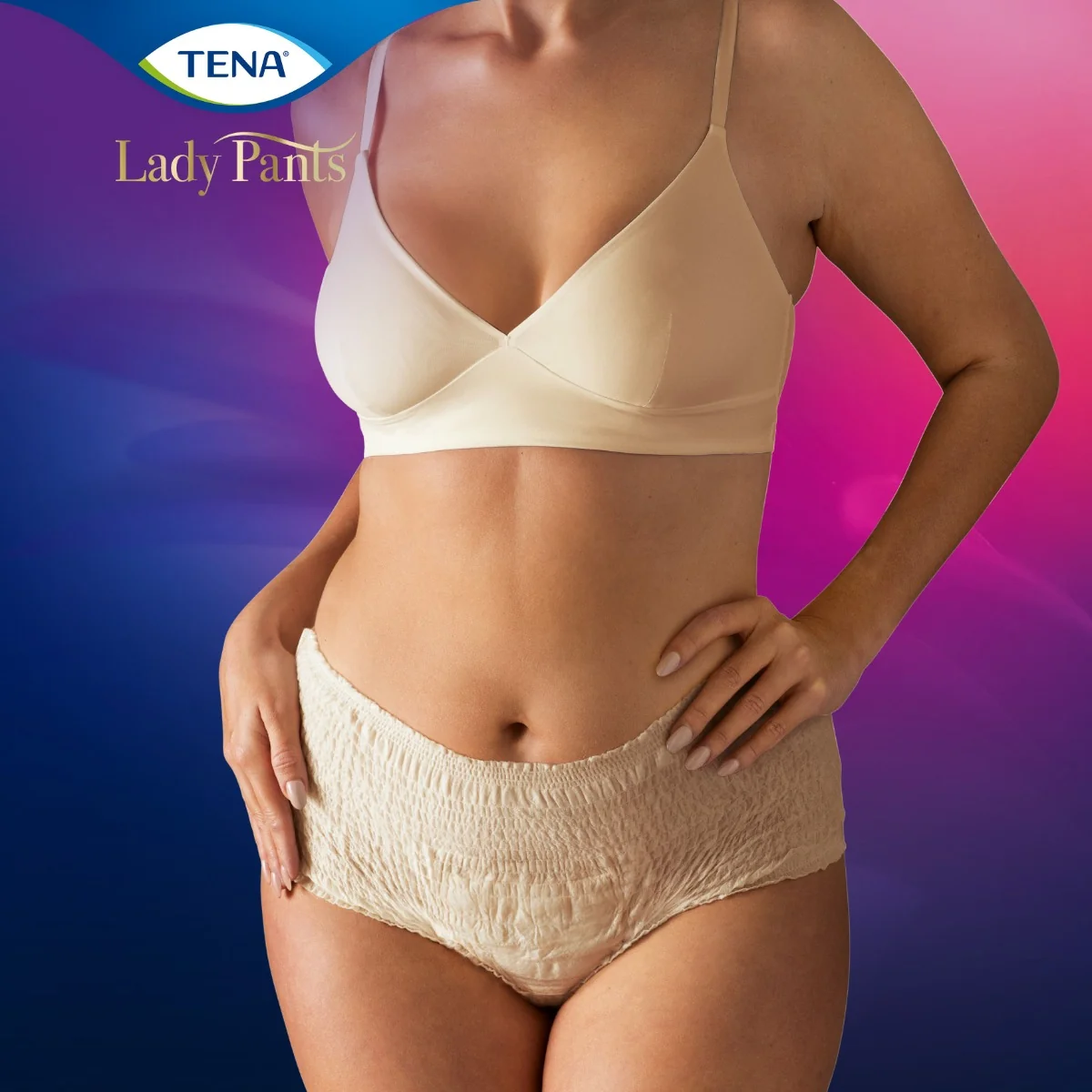 Tena Lady Pants Plus Creme Medium inkontinenční kalhotky 9 ks