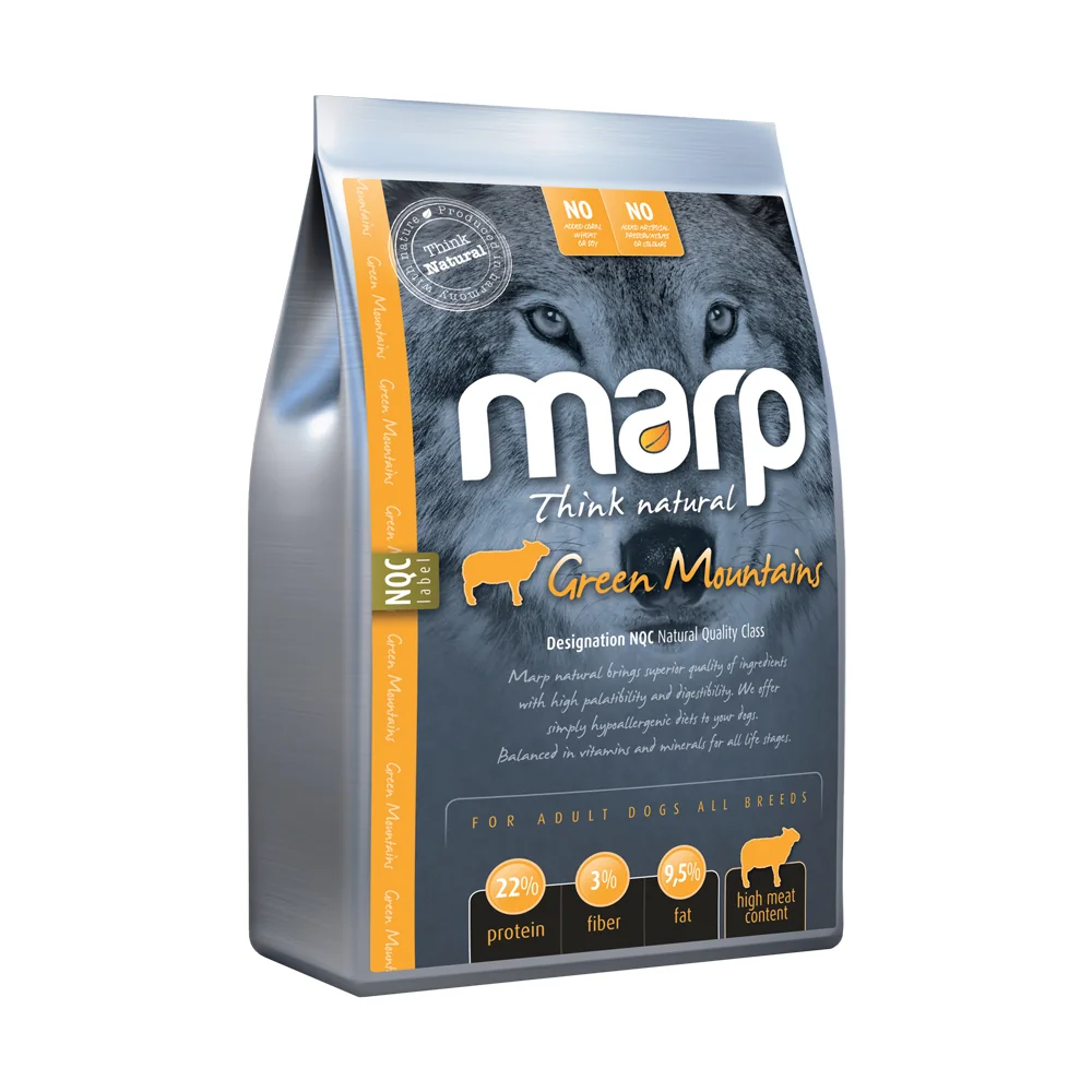 Marp Natural Green Mountains jehněčí krmivo pro psy 2 kg