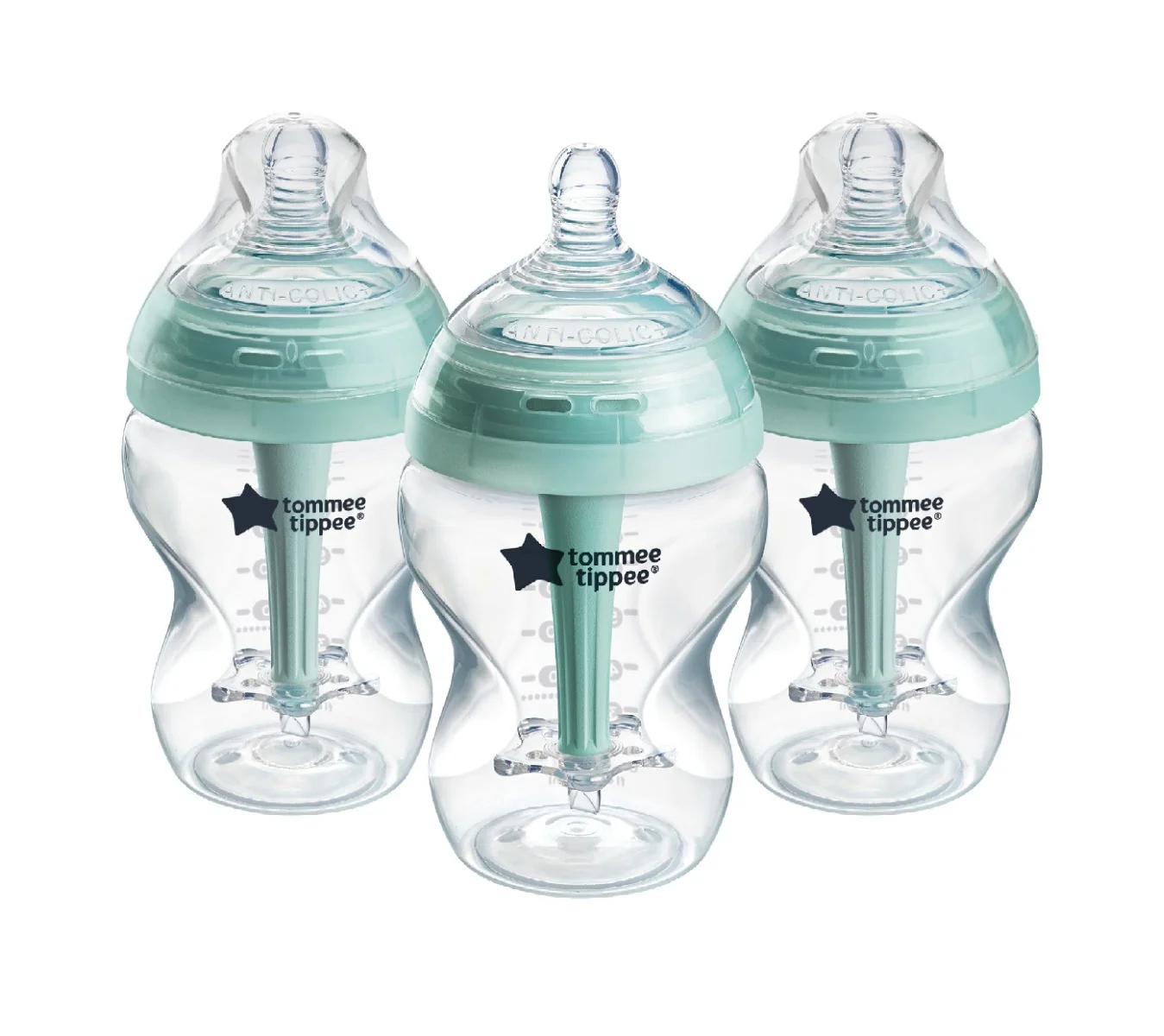 Tommee Tippee Advanced Anti-Colic Samosterilizační kojenecká lahev Pomalý průtok 0m+ 260 ml 3 ks