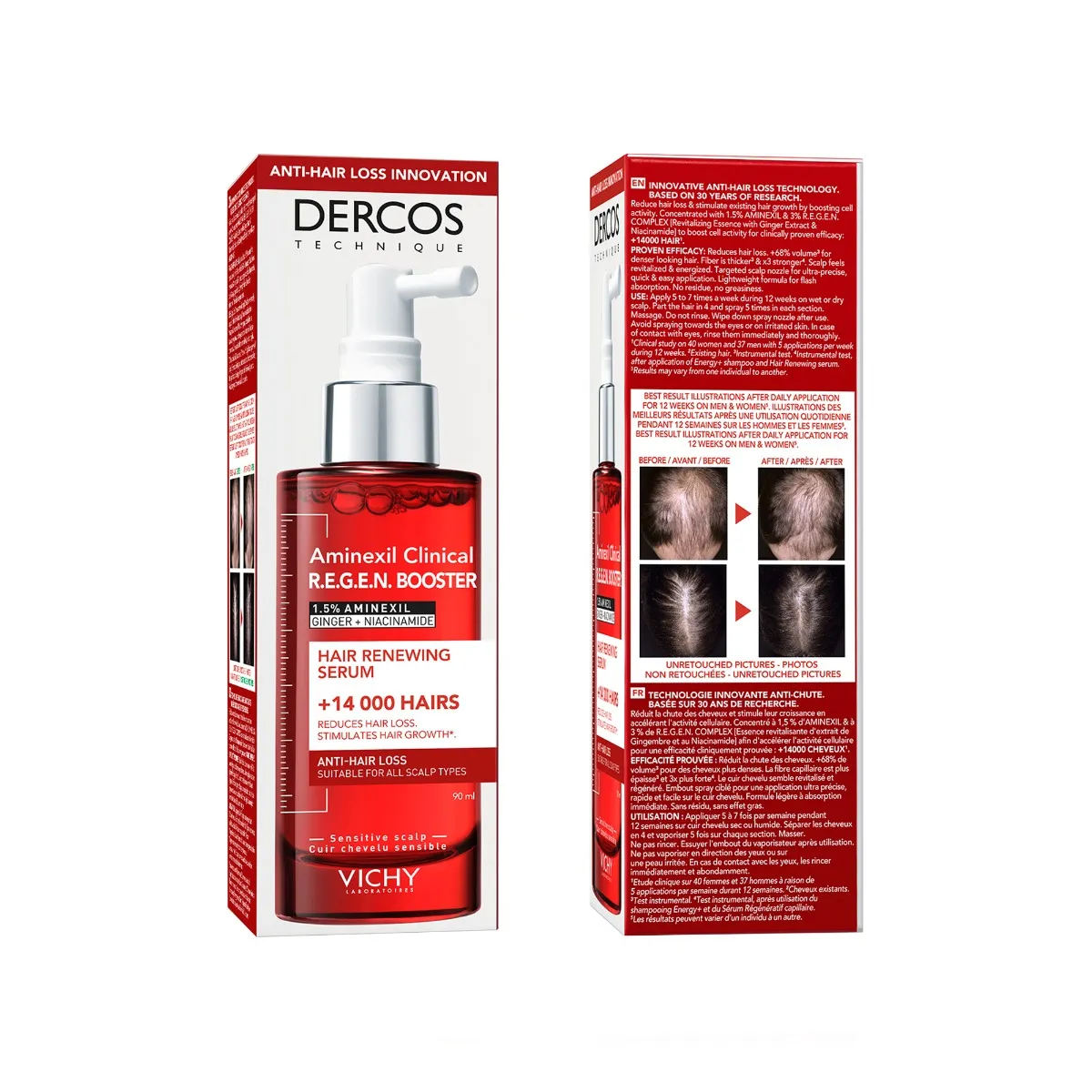 Vichy Dercos Aminexil clinical R.E.G.E.N. booster 90 ml