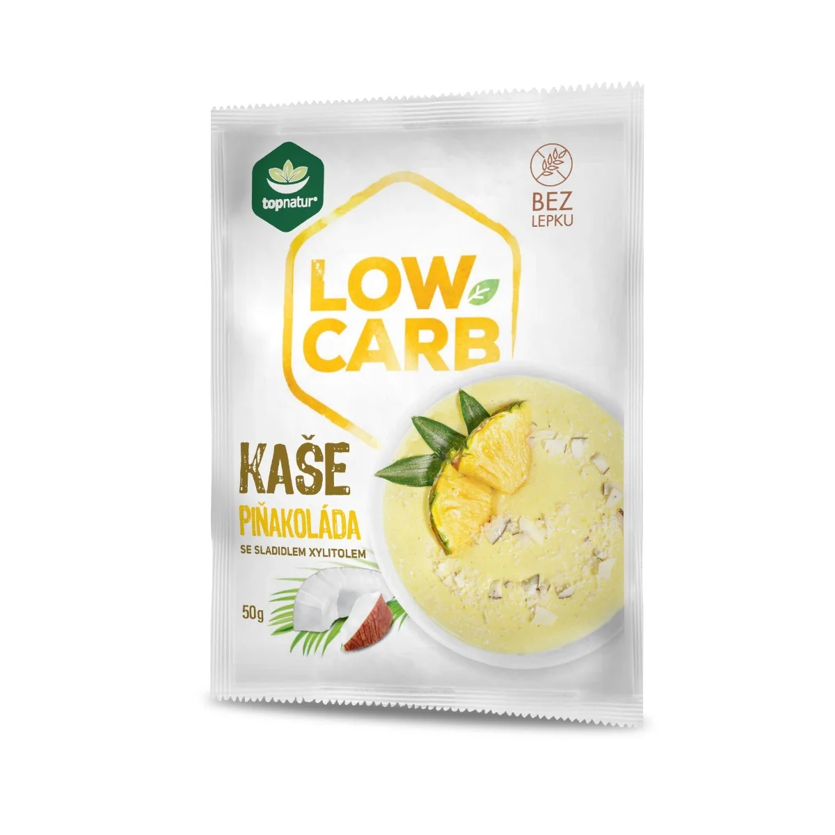 Topnatur Low Carb Kaše Piňa Colada 50 g