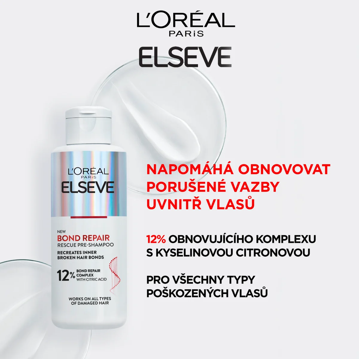 Loréal Paris Elseve Bond Repair regenerační před šamponová péče 200 ml