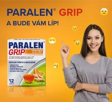 PARALEN® GRIP horký nápoj pomeranč a zázvor 12 sáčků – a bude vám líp