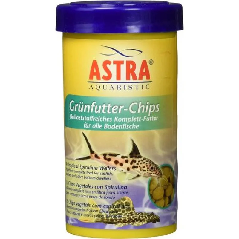 Astra GRÜNFUTTER CHIPS 100ml/45g kompletní krmivo pro tropické ryby žijící na dn