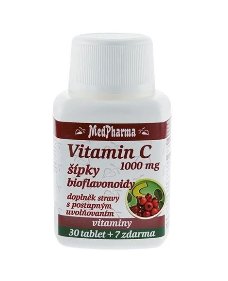 Medpharma Vitamin C 1000 mg s šípky 37 tablet