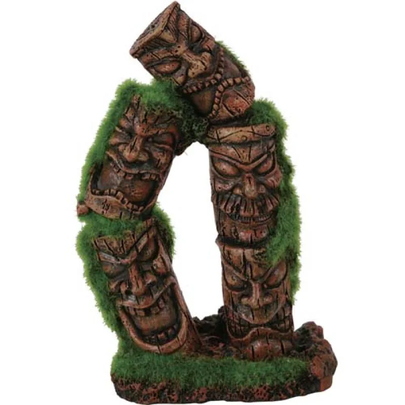 Zolux Dekorace do akvária TOTEM 2 se živými semínky mechu 7,7 x 5,6 x 13,8cm 