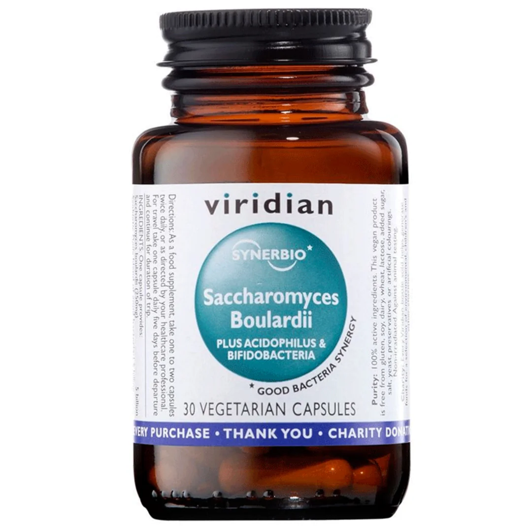 Viridian Synerbio Saccharomyces Boulardii - 30 kapslí