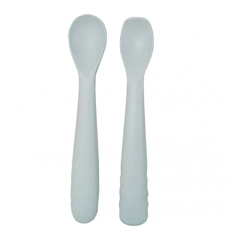 Bo Jungle silikonové lžičky B-Spoon Shape 2ks Grey