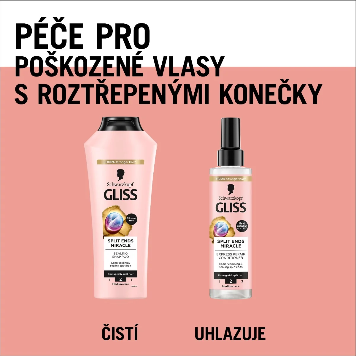 Gliss Split Ends Miracle regenerační šampon 400 ml