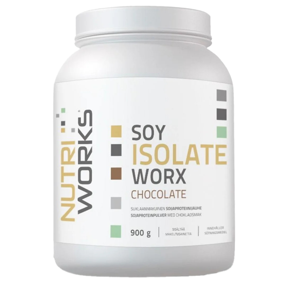 NutriWorks Soy Isolate Worx 900g - jahoda