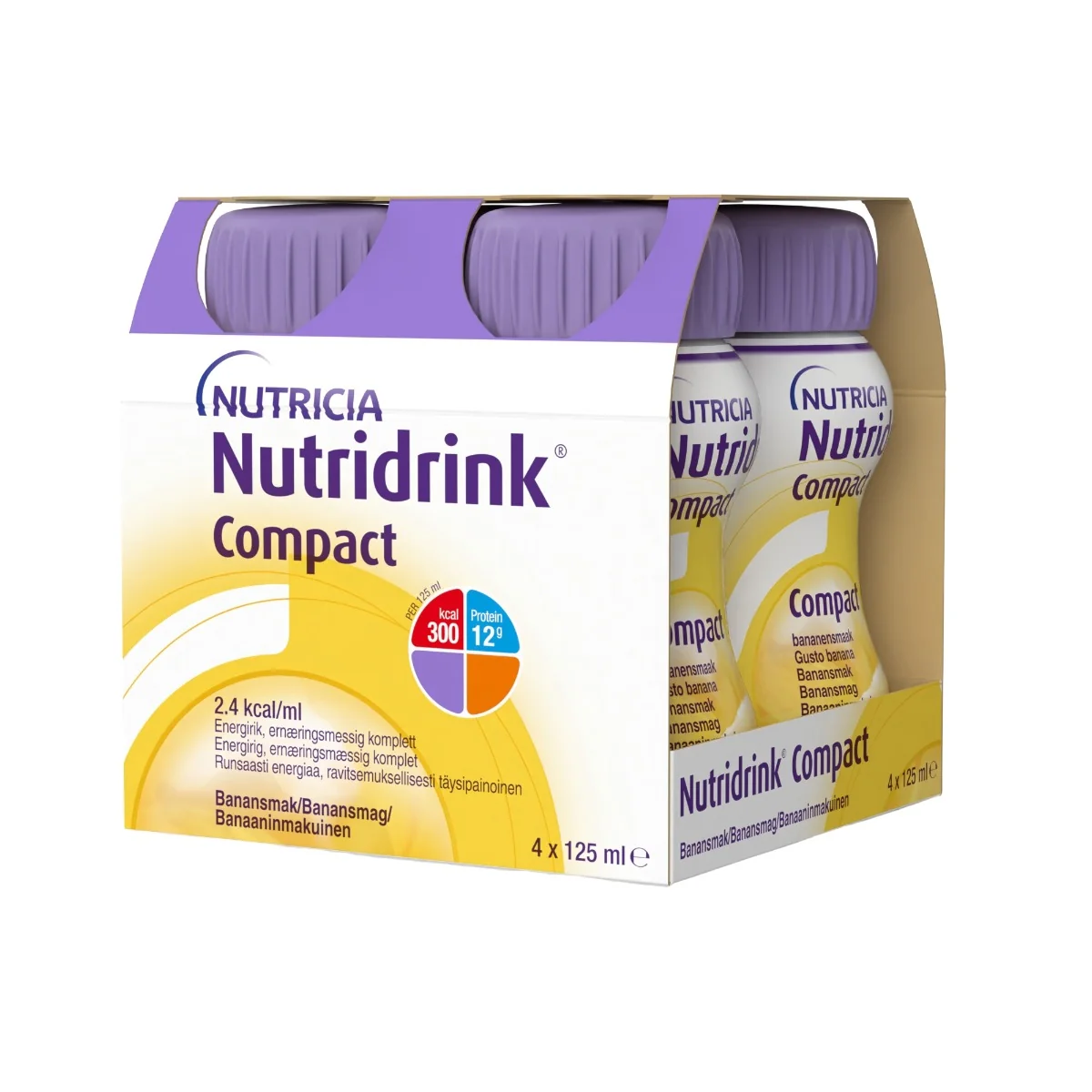 Nutridrink Compact s příchutí banánovou 4x125 ml