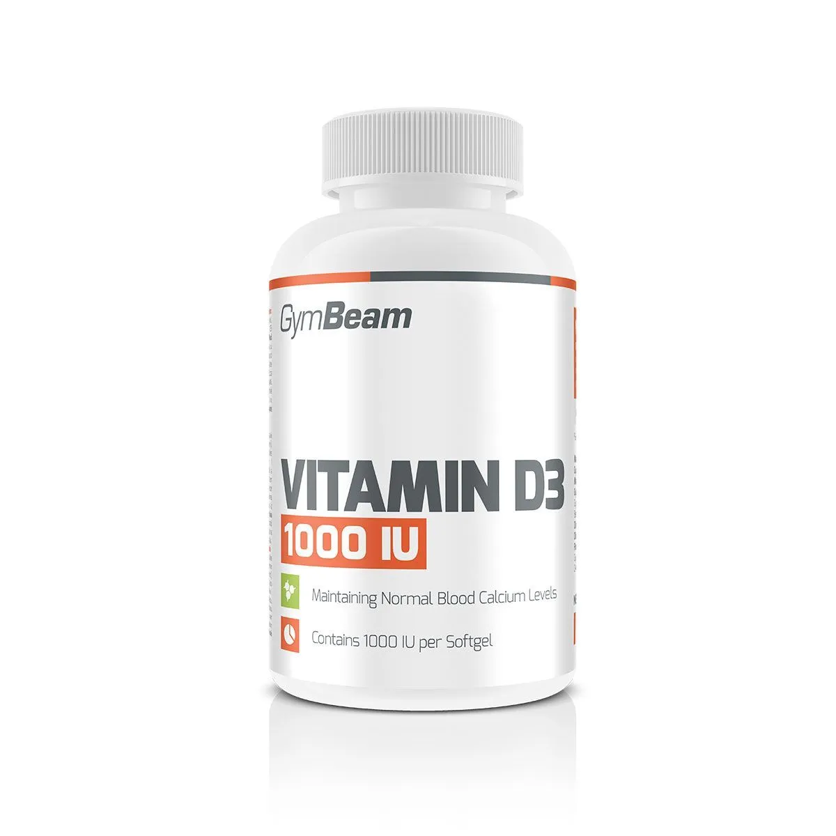 GymBeam Vitamin D3 1000 IU 120 kapslí