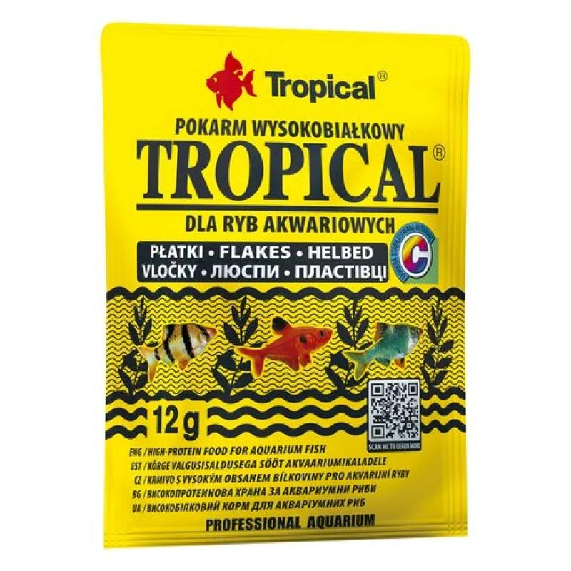 Tropical Tropical 12g vysokoproteinové krmivo pro akvarijní ryby 