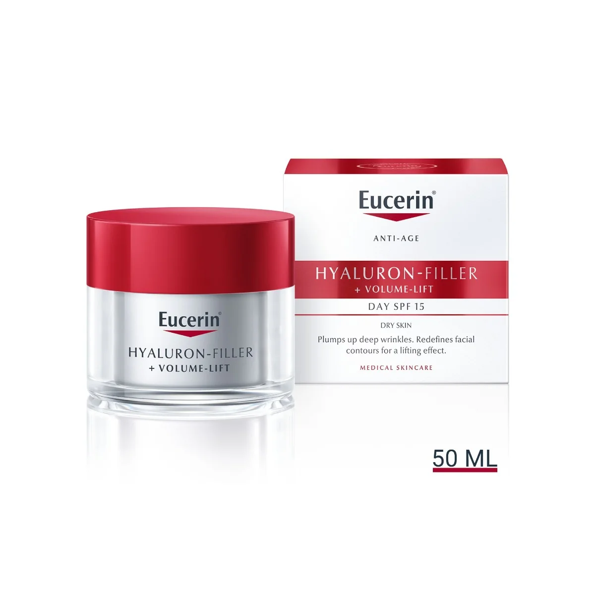 Eucerin Hyaluron-Filler + Volume-Lift denní krém pro suchou pleť 50 ml