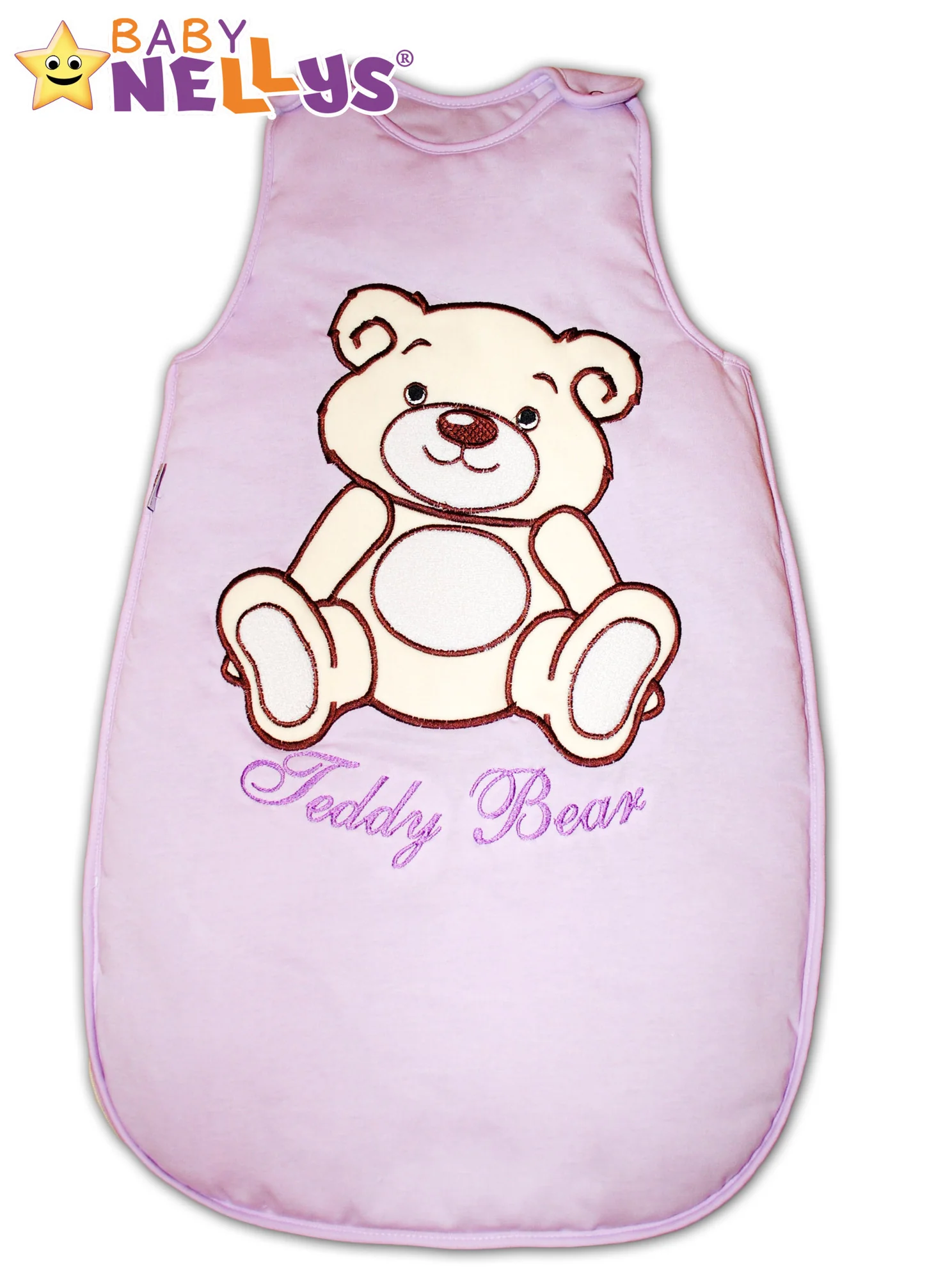 Baby Nellys Spací vak Teddy Bear lila vel. 0+