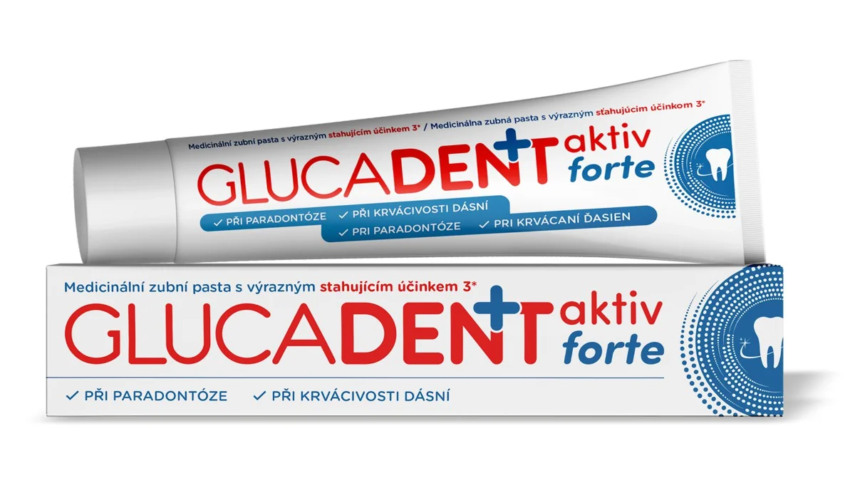 Glucadent + aktiv forte zubní pasta 75 g