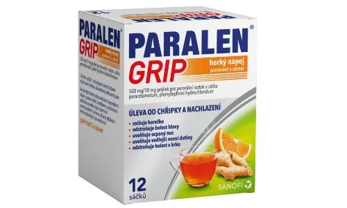 PARALEN® GRIP horký nápoj pomeranč a zázvor 12 sáčků – složení