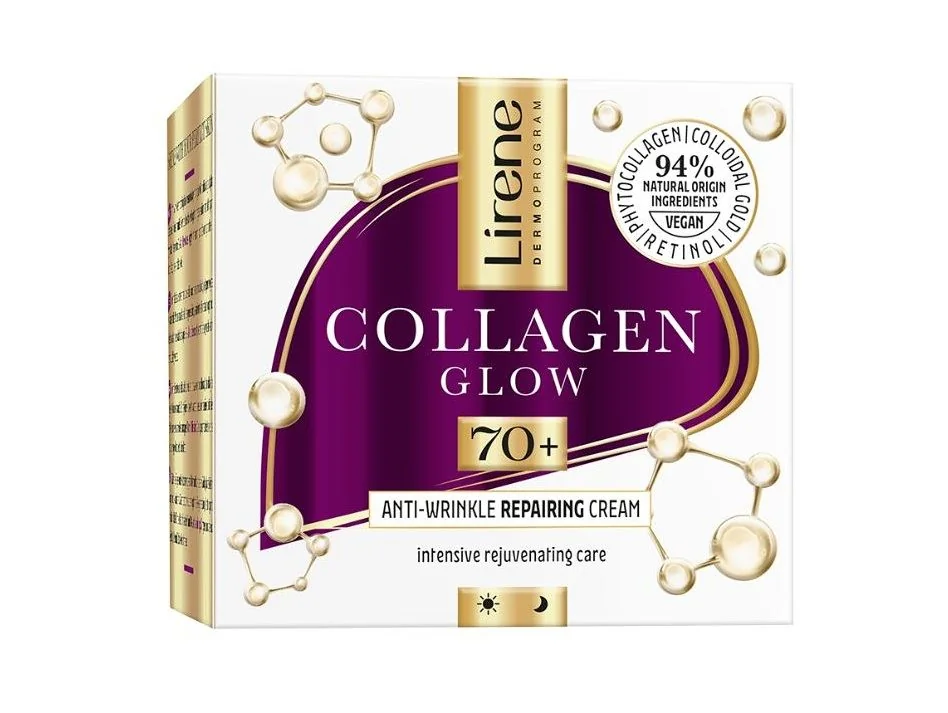 Lirene Collagen Glow Regenerační pleťový krém 70+ 50 ml