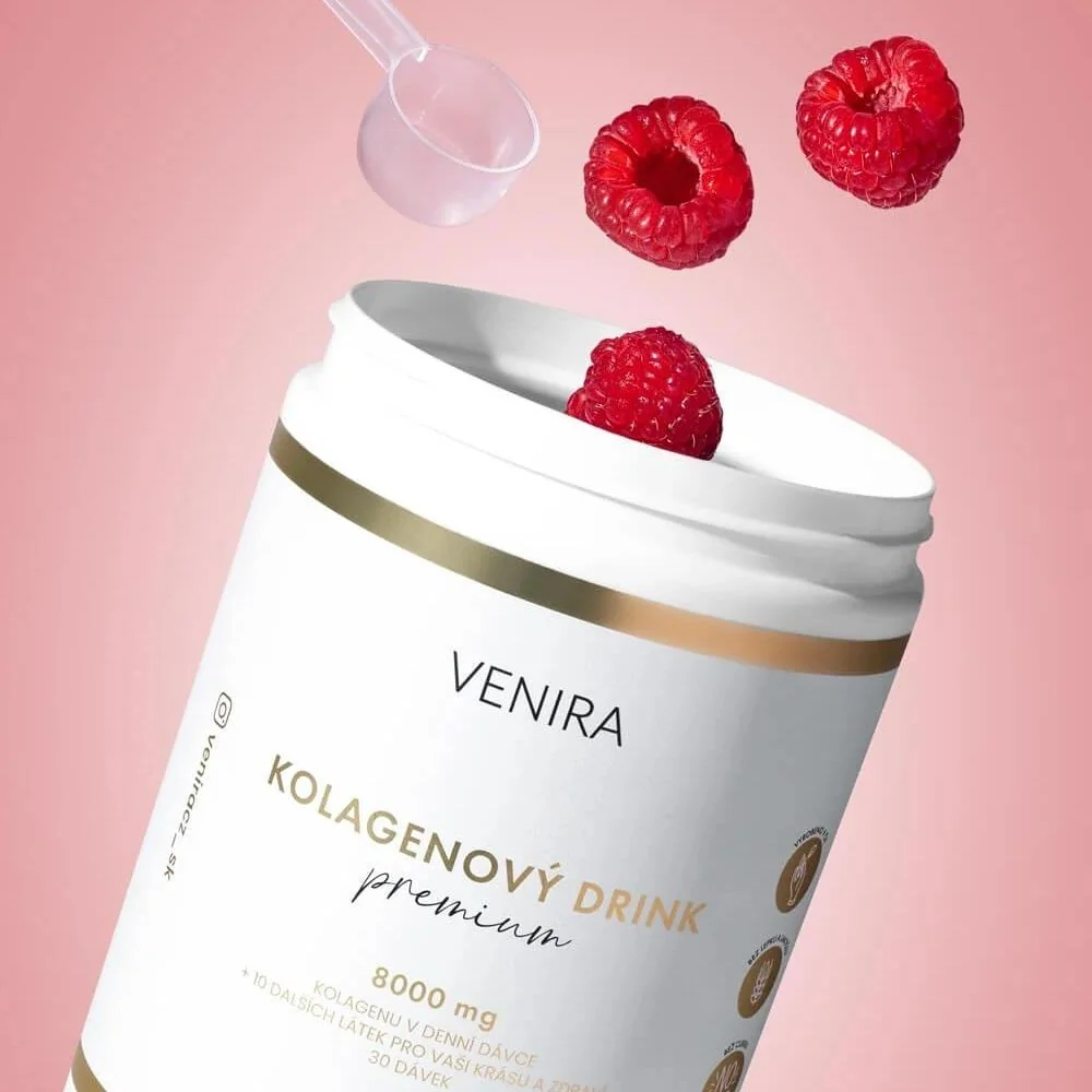 Venira Premium kolagenový drink malina 324 g