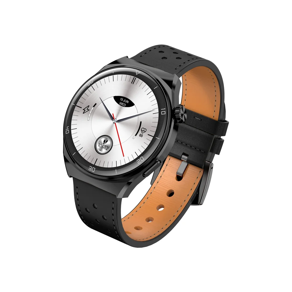 Garett Smartwatch V12 smart hodinky Black Leather