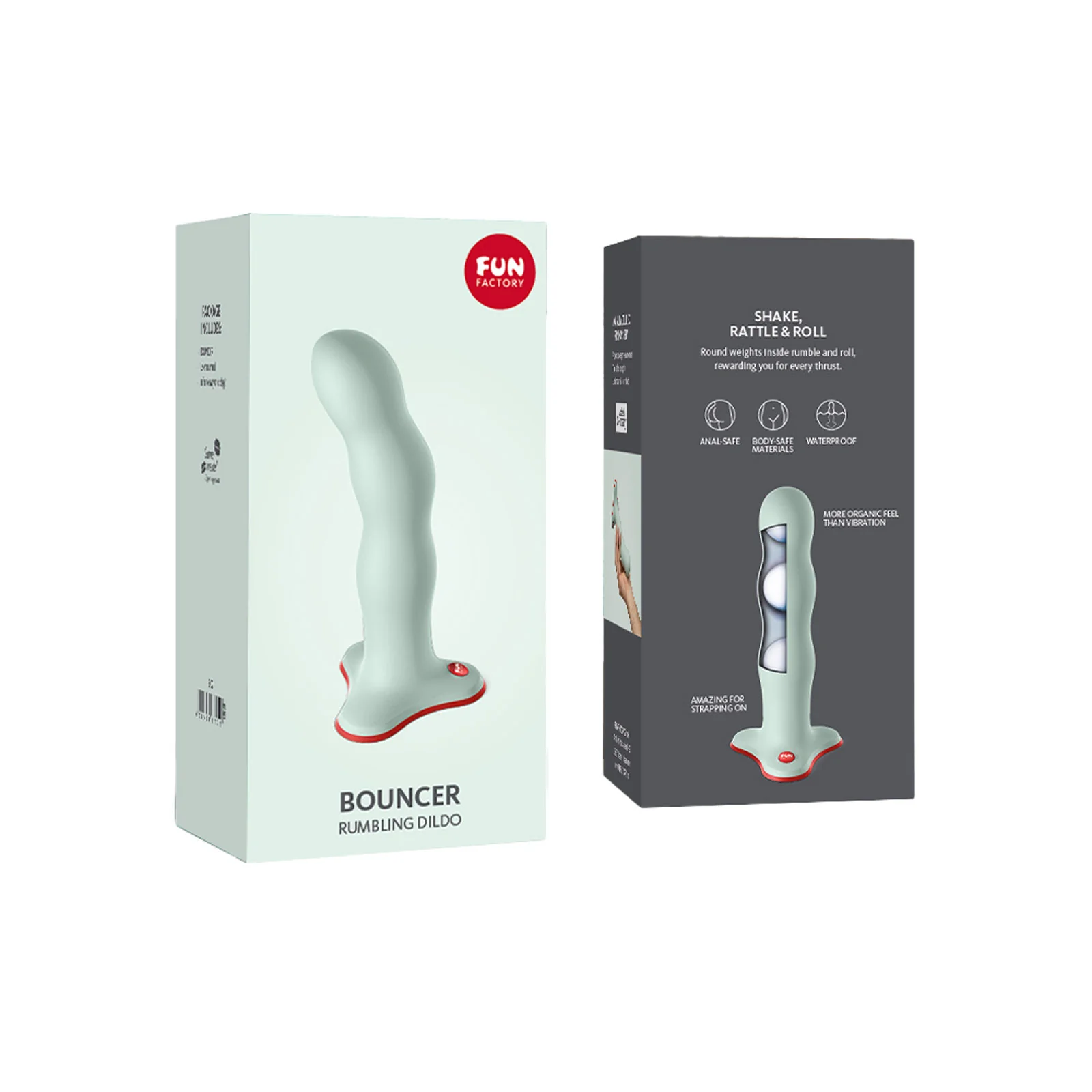 Fun Factory Bouncer dildo s kuličkami (18 cm), zelené Dildo - Bouncer green