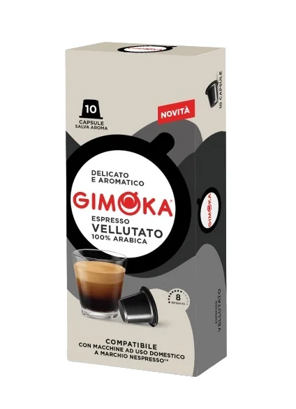 Gimoka Vellutato 100% Arabica kávové kapsle 10 ks