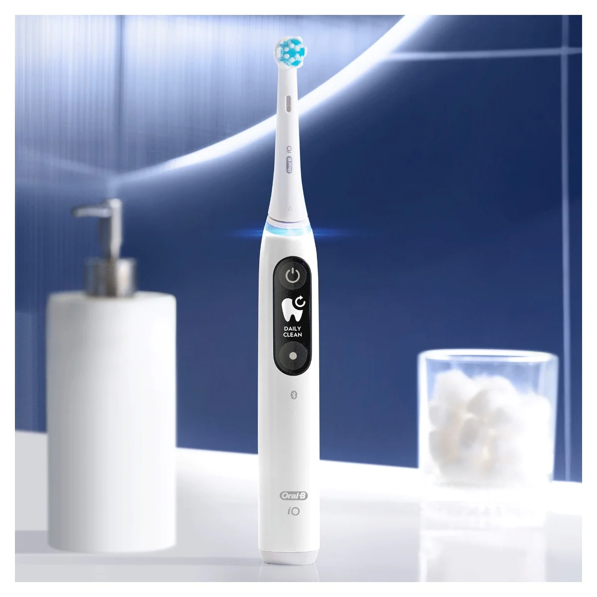 Oral-B iO Series 6 Duo elektrický zubní kartáček 2 ks White/Rose