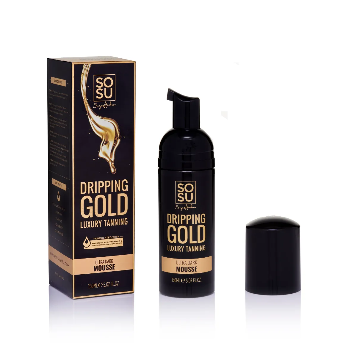 SOSU Dripping Gold Luxury Mousse samoopalovací pěna ultra dark 150 ml