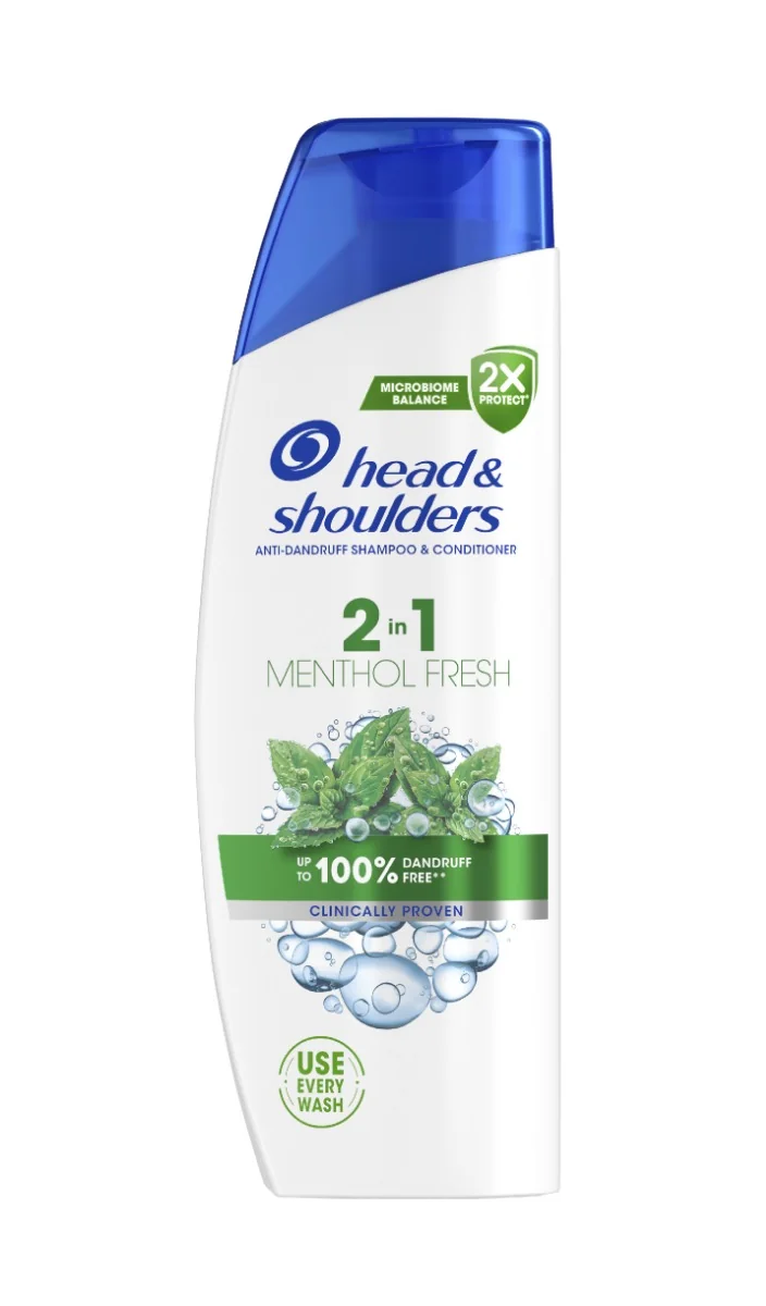 Head&Shoulders Anti-Hairfall with menthol 2v1 šampon a kondicionér proti lupům 330 ml