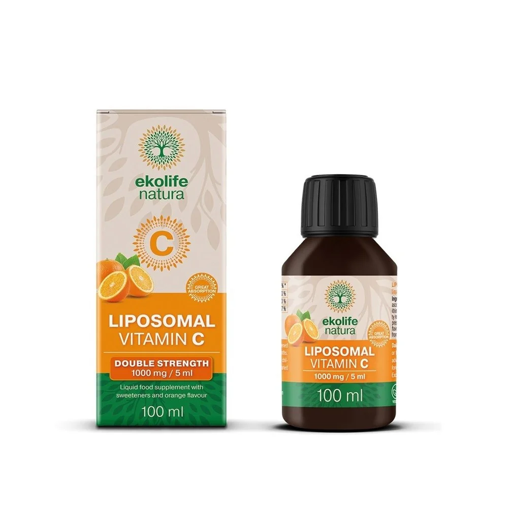 Ekolife Natura Liposomal Vitamin C 1000 mg Pomeranč 100 ml