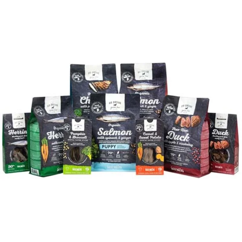 Go Native Essentials Salmon 100g nízkokalorická pochoutka pro psy s 30% obsahem lososa 