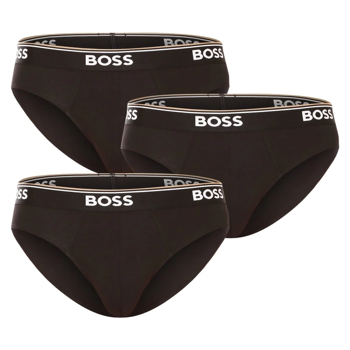 BOSS 3PACK pánské slipy černé (50475273 001) M 