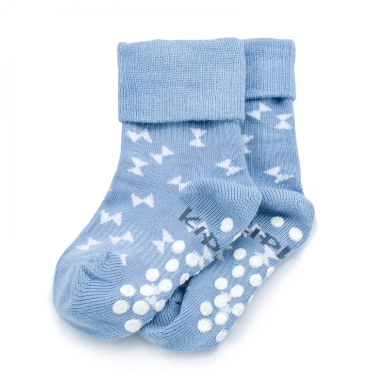 KipKep dětské ponožky Stay-on-Socks ANTISLIP 12-18m 1pár Party Blue 