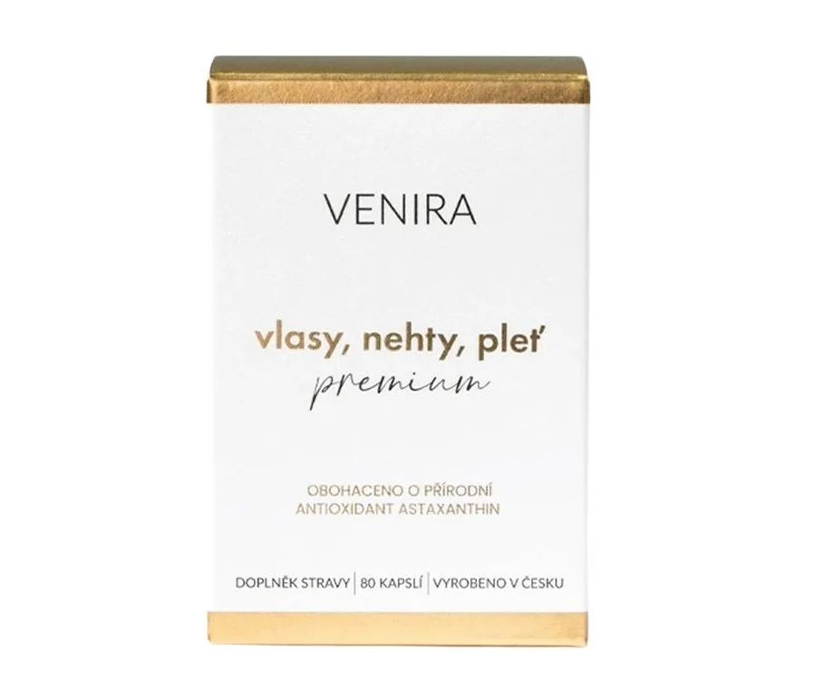 Venira Premium Vlasy, nehty, pleť 40denní kúra 80 kapslí